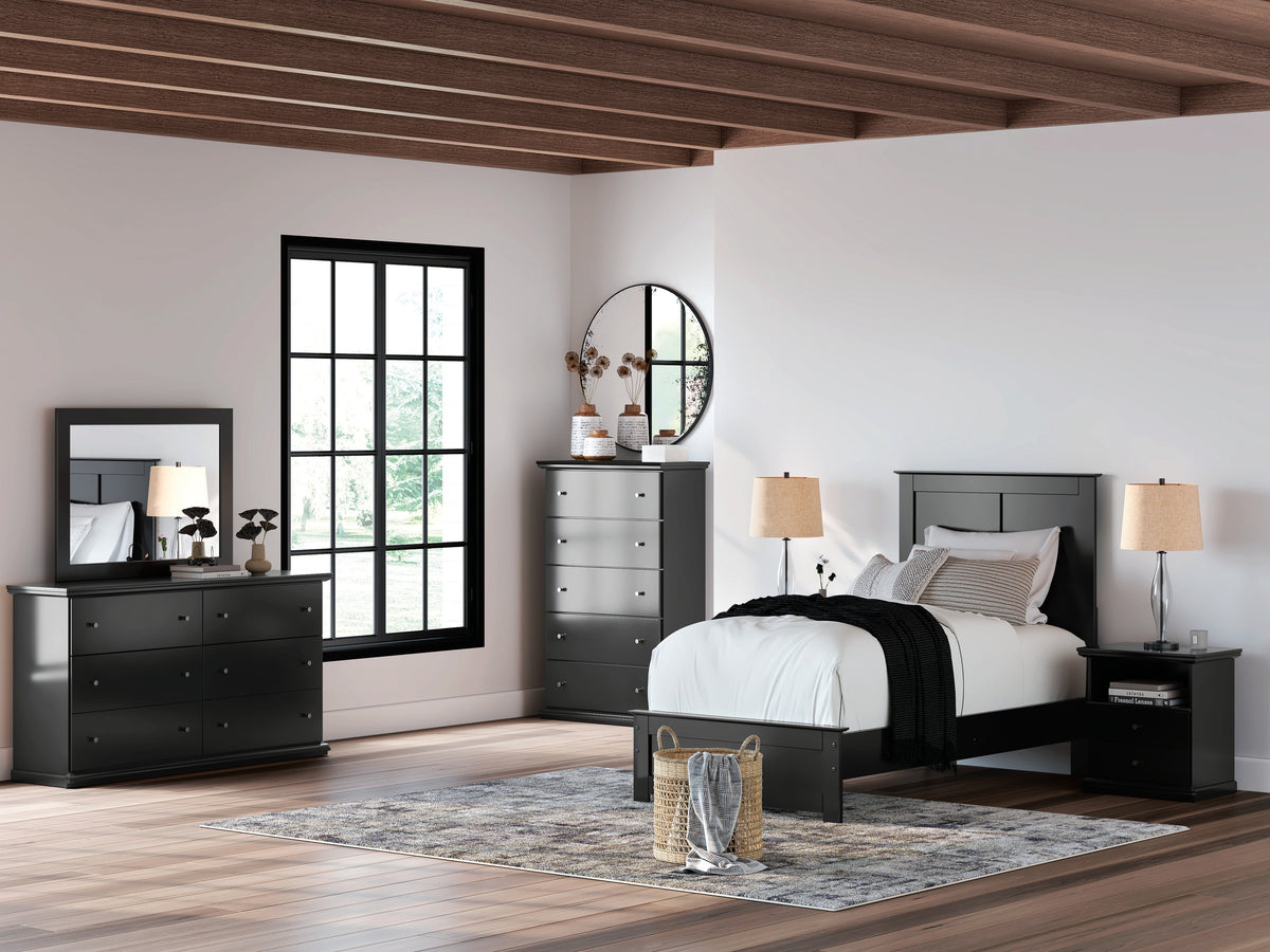 Maribel Black Youth Panel Bedroom Set by Ashley at Eve Furniture