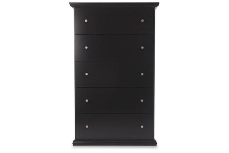 Maribel Black Chest of Drawers by Ashley at Eve Furniture
