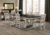 Maribelle Chalk and Gray Dining Chair, Set of 2 by Crown Mark at Eve Furniture