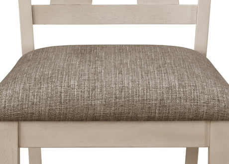 Maribelle Chalk and Gray Dining Chair, Set of 2 by Crown Mark at Eve Furniture