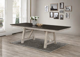 Maribelle Chalk and Gray Dining Table by Crown Mark at Eve Furniture