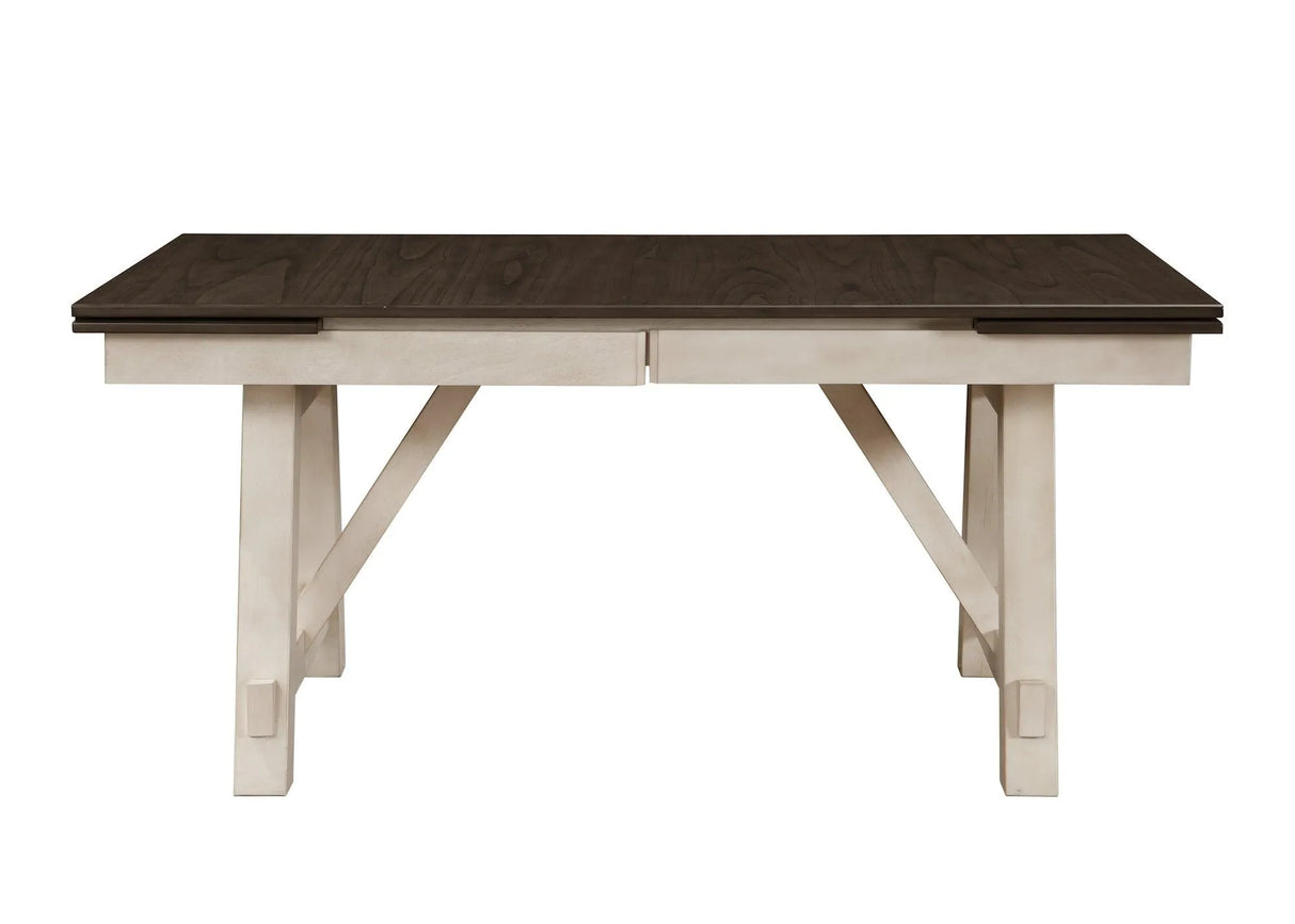 Maribelle Chalk and Gray Dining Table by Crown Mark at Eve Furniture