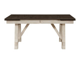 Maribelle Chalk and Gray Dining Table by Crown Mark at Eve Furniture