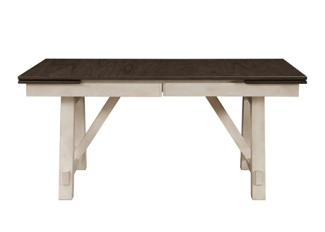 Maribelle Chalk and Gray Dining Table by Crown Mark at Eve Furniture