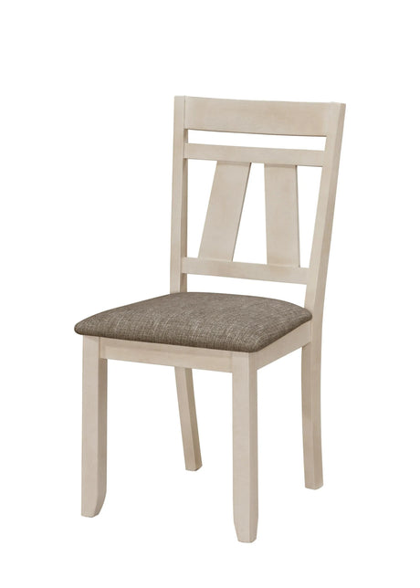 Maribelle Chalk and Gray Extendable Dining Set by Crown Mark at Eve Furniture