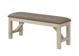 Maribelle Chalk and Gray Extendable Dining Set by Crown Mark at Eve Furniture