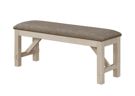 Maribelle Chalk and Gray Extendable Dining Set by Crown Mark at Eve Furniture