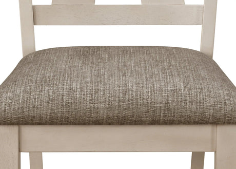 Maribelle Chalk and Gray Extendable Dining Set by Crown Mark at Eve Furniture