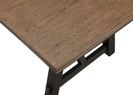 Maribelle Wheat Charcoal Extendable Dining Set by Crown Mark at Eve Furniture