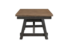 Maribelle Wheat Charcoal Extendable Dining Table by Crown Mark at Eve Furniture