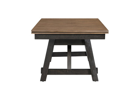 Maribelle Wheat Charcoal Extendable Dining Table by Crown Mark at Eve Furniture