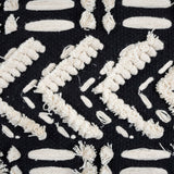 Mariel Black Cotton Pouf by TOV Furniture at Eve Furniture