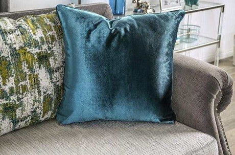 Mariella Gray & Beige Stationary Sofa & Loveseat by Furniture of America at Eve Furniture