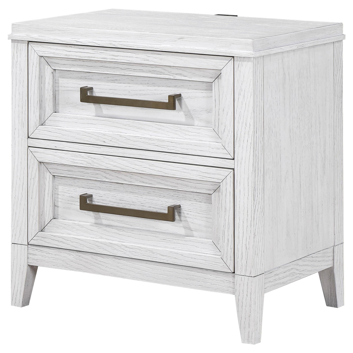 Marielle 2-drawer Nightstand Bedside Table Distressed White