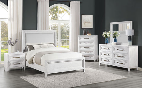 Marielle 5-drawer Bedroom Chest Distressed White by Coaster at Eve Furniture