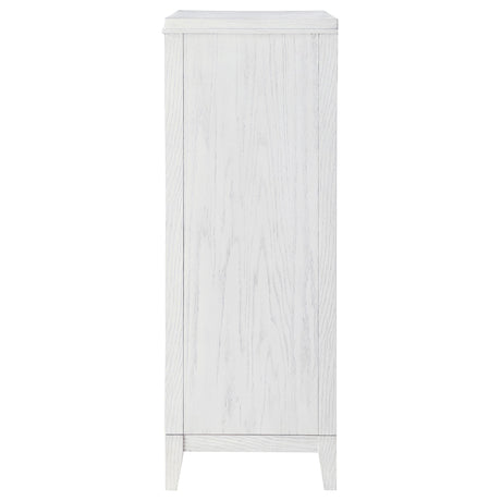 Marielle 5-drawer Bedroom Chest Distressed White by Coaster at Eve Furniture