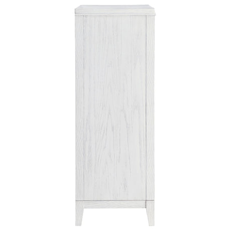 Marielle 5-drawer Bedroom Chest Distressed White by Coaster at Eve Furniture