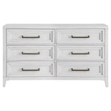 Marielle 6-drawer Bedroom Dresser Distressed White