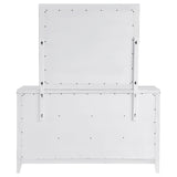 Marielle 6-drawer Dresser with Mirror Distressed White