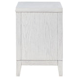 Marielle Distressed White 2-drawer Nightstand Bedside Table by Coaster at Eve Furniture