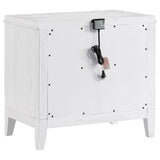 Marielle Distressed White 2-drawer Nightstand Bedside Table by Coaster at Eve Furniture