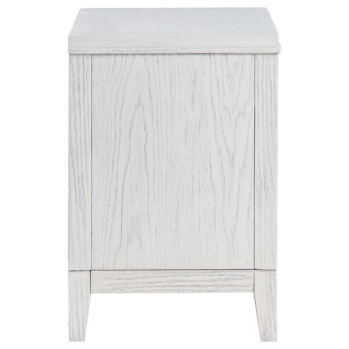 Marielle Distressed White 2-drawer Nightstand Bedside Table by Coaster at Eve Furniture