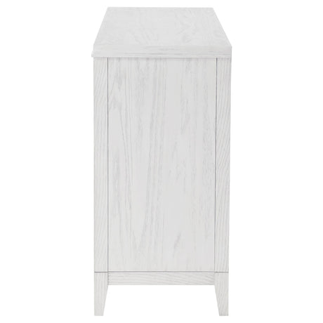 Marielle Distressed White 6-drawer Bedroom Dresser by Coaster at Eve Furniture