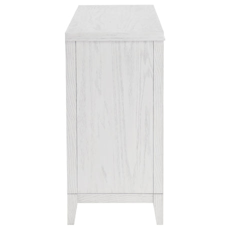 Marielle Distressed White 6-drawer Bedroom Dresser by Coaster at Eve Furniture