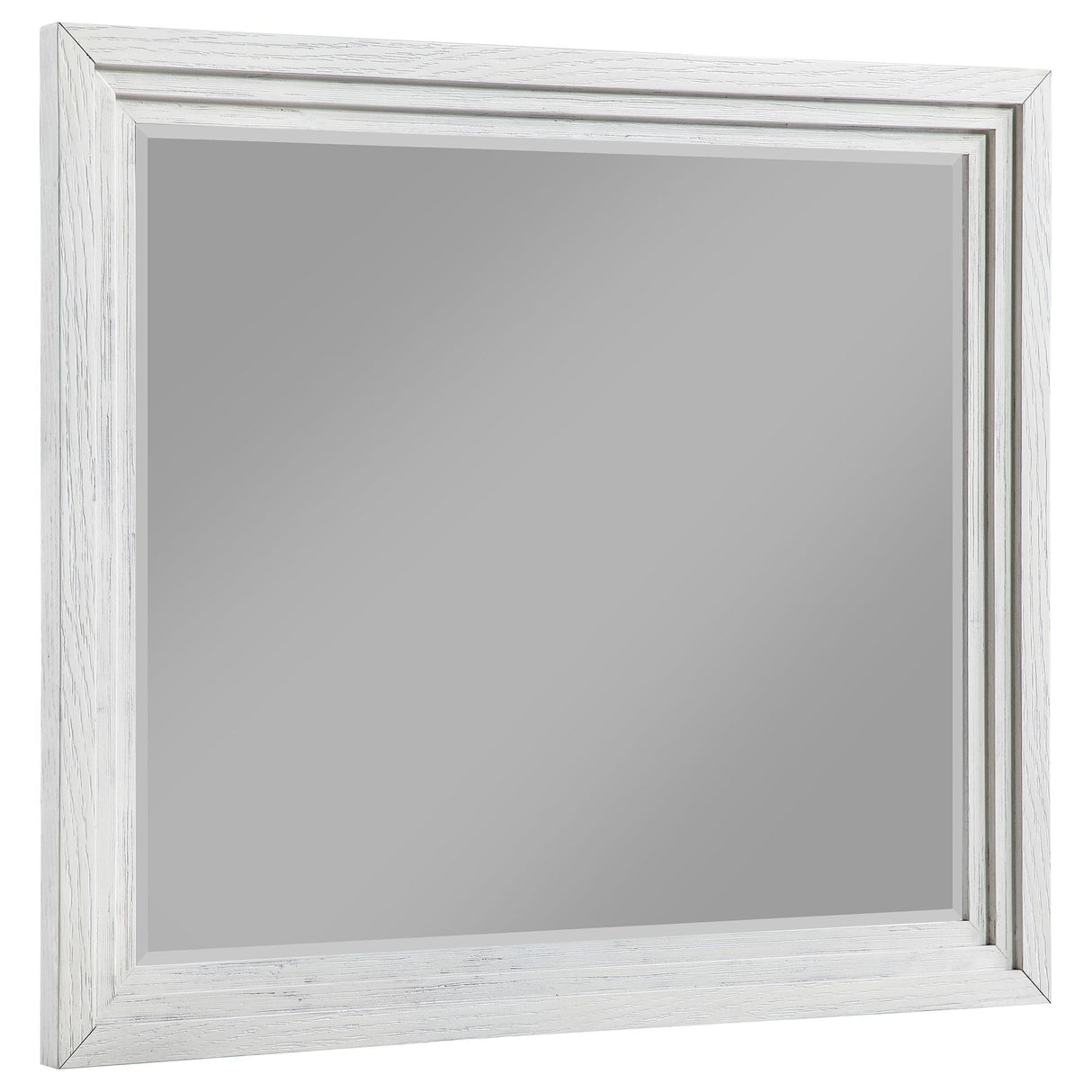 Marielle Distressed White Dresser Mirror by Coaster at Eve Furniture