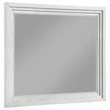Marielle Distressed White Dresser Mirror by Coaster at Eve Furniture