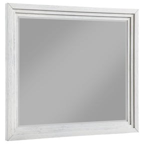 Marielle Distressed White Dresser Mirror by Coaster at Eve Furniture