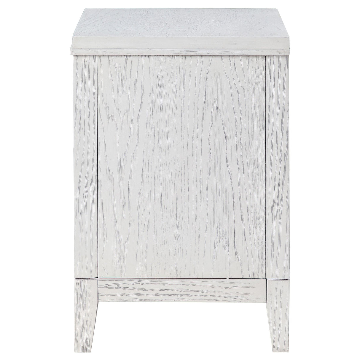 Marielle Distressed White 2-drawer Nightstand Bedside Table by Coaster at Eve Furniture