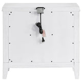 Marielle Distressed White 2-drawer Nightstand Bedside Table by Coaster at Eve Furniture