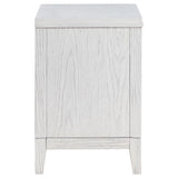 Marielle Distressed White 2-drawer Nightstand Bedside Table by Coaster at Eve Furniture