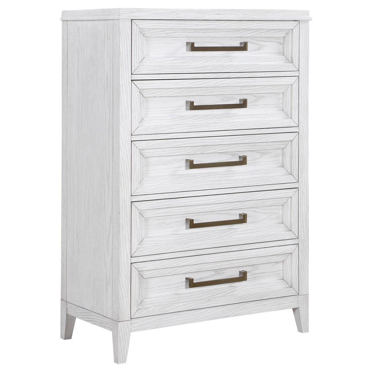 Marielle 5-drawer Bedroom Chest Distressed White by Coaster at Eve Furniture