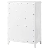 Marielle 5-drawer Bedroom Chest Distressed White by Coaster at Eve Furniture
