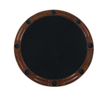 Marietta Round Wooden Game Table Tobacco