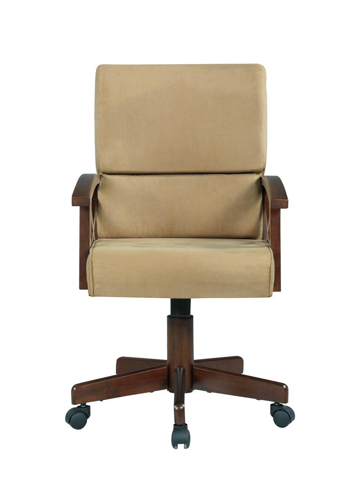 Marietta Upholstered Game Chair Tobacco/Tan