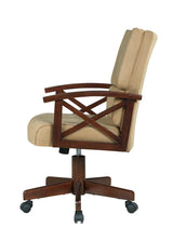 Marietta Upholstered Game Chair Tobacco/Tan