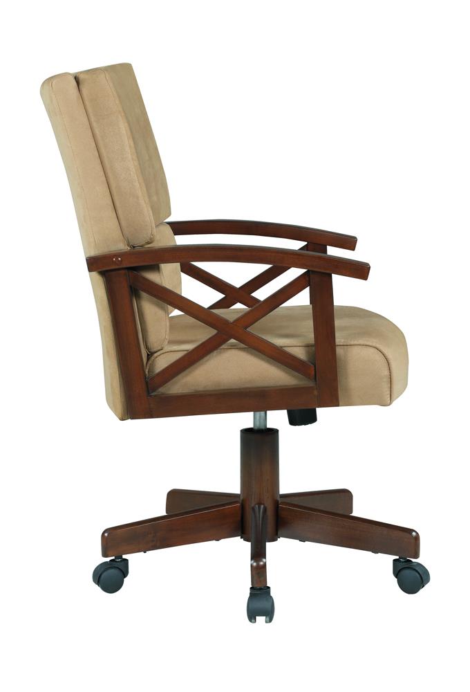 Marietta Upholstered Game Chair Tobacco/Tan