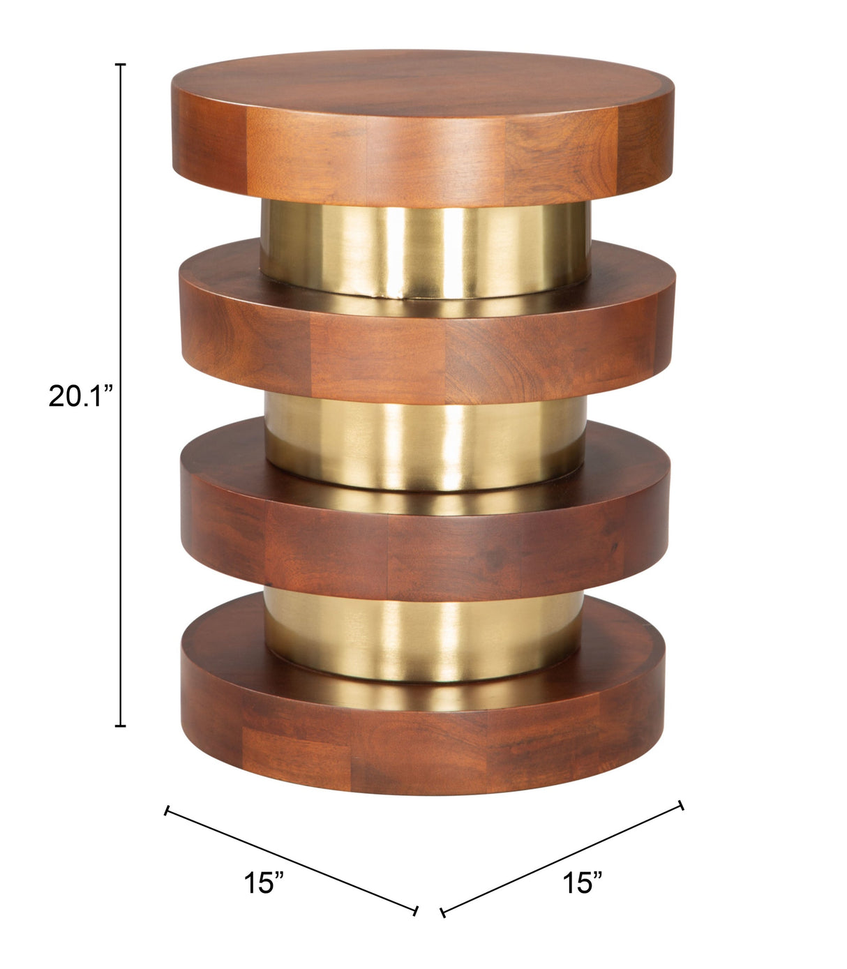 Marigot Walnut Side Table by Zuomod at Eve Furniture