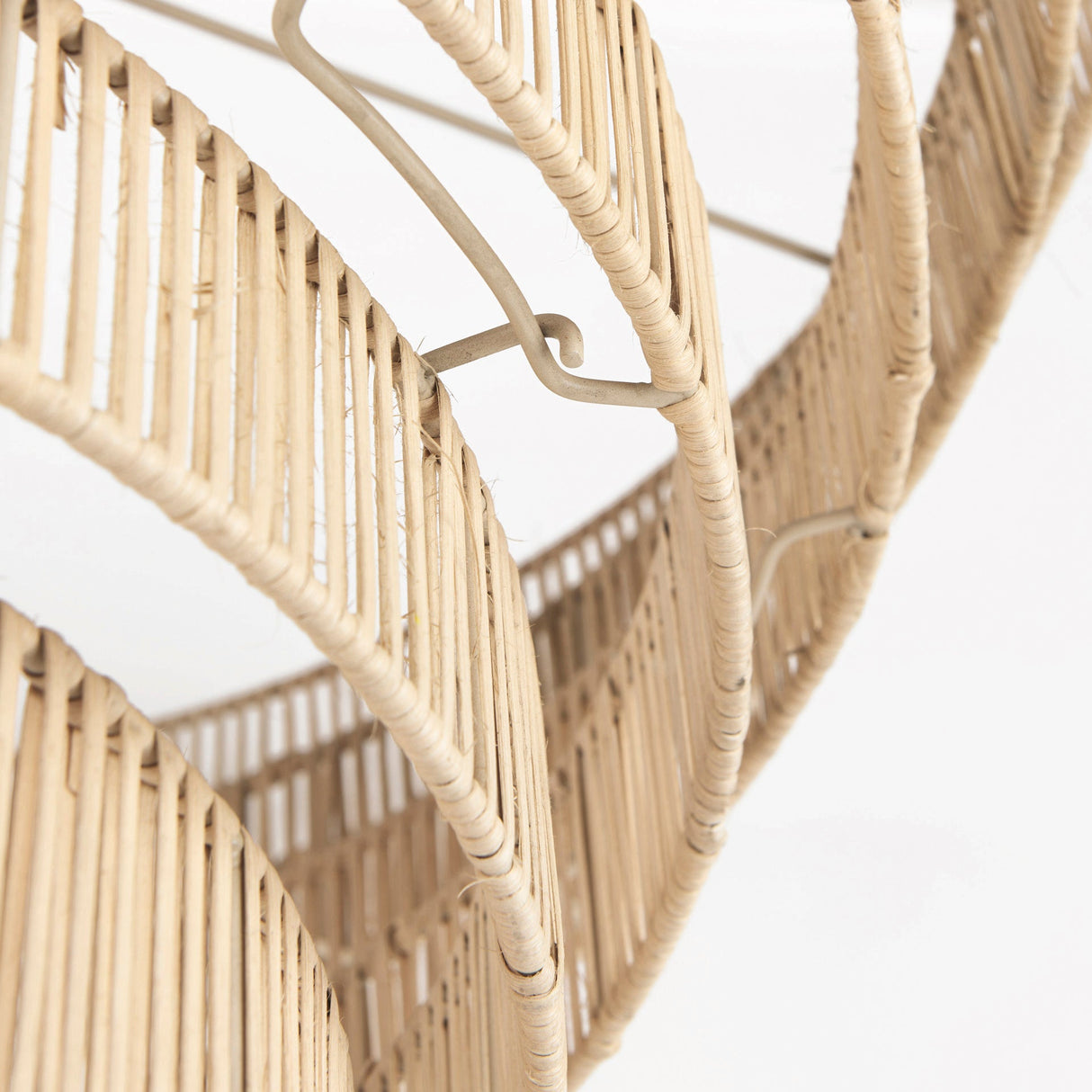 Marimba 40 L x 40 W x 24 H Natural Cane 6 Tier Chandelier by Mercana at Eve Furniture