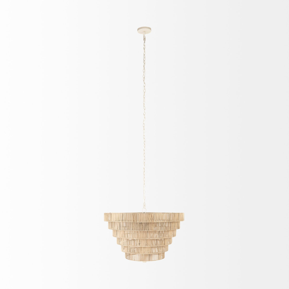 Marimba Natural Cane 6 Tier Chandelier by Mercana at Eve Furniture