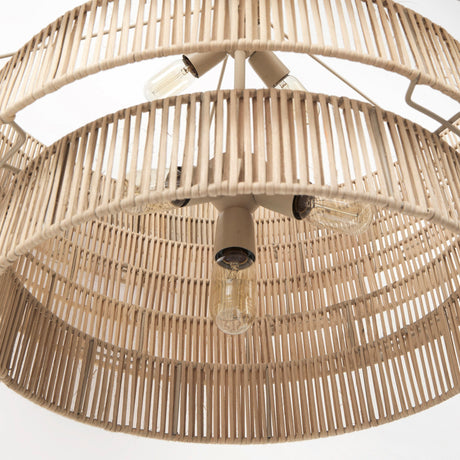 Marimba Natural Cane 6 Tier Chandelier by Mercana at Eve Furniture