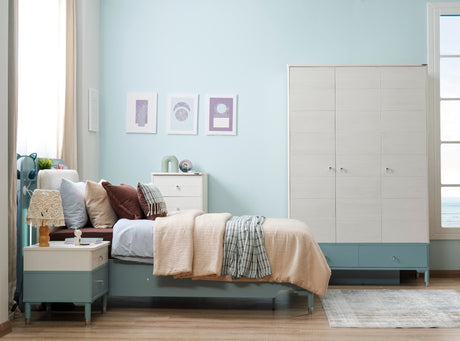 Marin 3 Door Wardrobe by Furnia at Eve Furniture