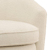 Marin Swivel Chair, Cream by Dovetail at Eve Furniture