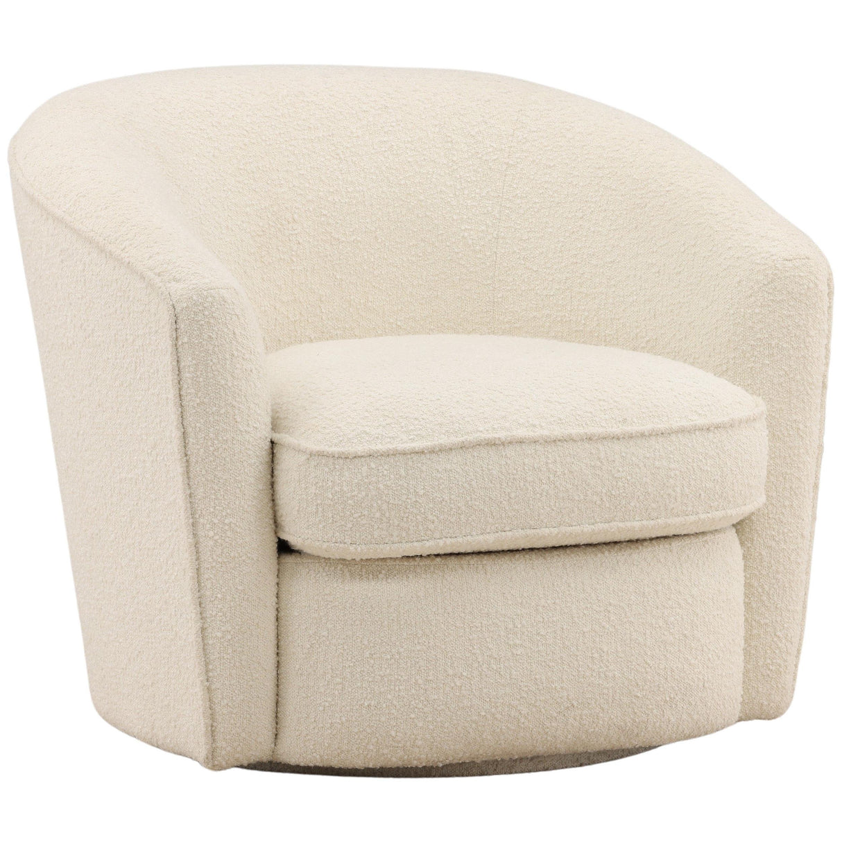 Marin Swivel Chair, Cream by Dovetail at Eve Furniture