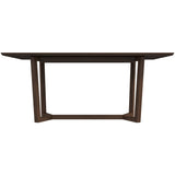 Marina Mid-Century Modern Solid Wood Dining Table in Brown