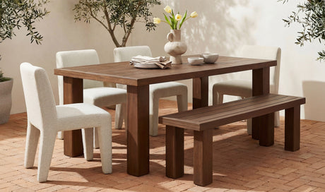 Marina Outdoor Dining Table Brown by Moe's Home at Eve Furniture