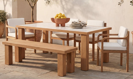 Marina Outdoor Dining Table Natural by Moe's Home at Eve Furniture